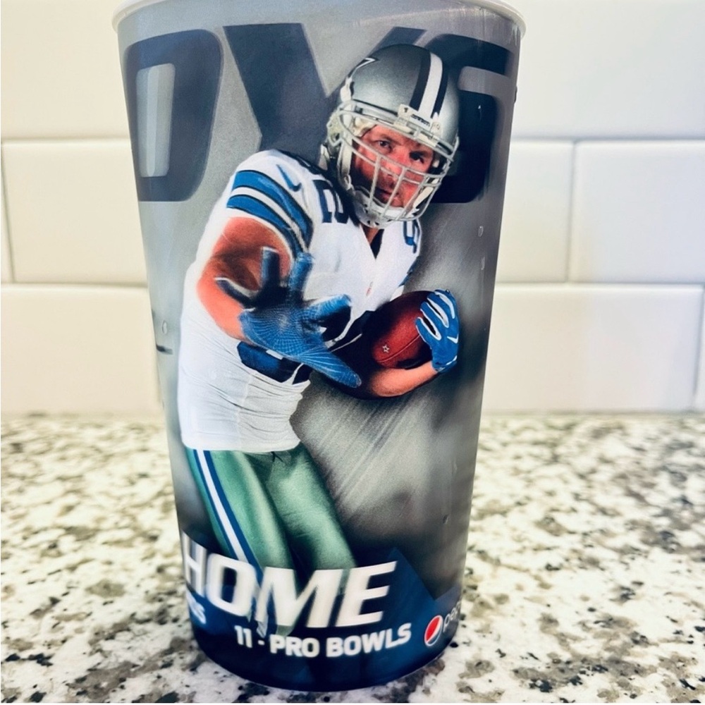 Jason Witten Dallas Cowboys All-Time Team Receiving Yards Print Autograph Cup